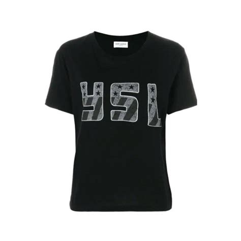 Saint Laurent YSL Flag Crew Neck T